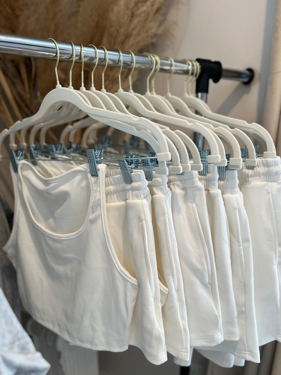 2-Piece White Loungewear Set