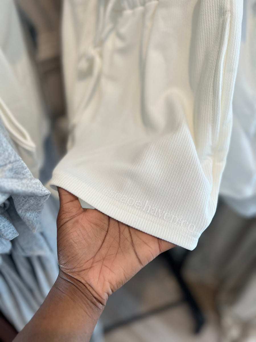 2-Piece White Loungewear Set